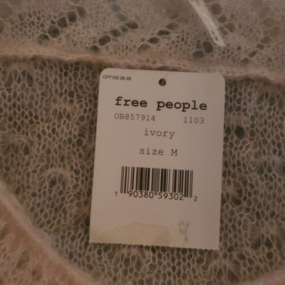 Free People 'Macaroon' Mohair Sweater Medium - Picture 5 of 5